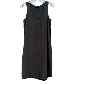 Eileen Fisher Gray silk pleated dress Sz.XS